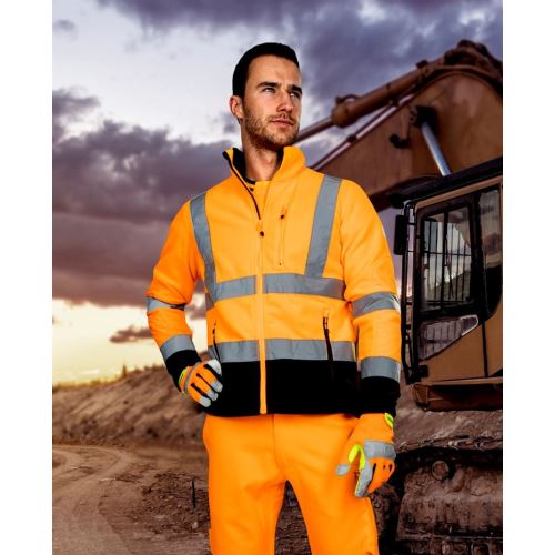 ARDON HI-VIS SIGNAL / Reflexná mikina fleece