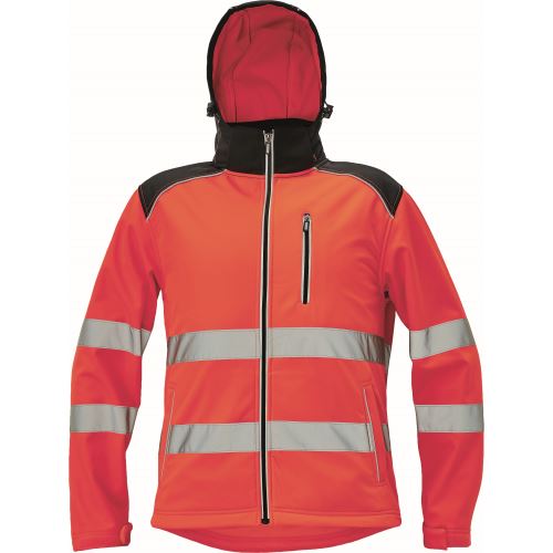 CERVA KNOXFIELD HI-VIS / Reflexná softshellová bunda