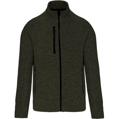 KARIBAN VINTAGE FULL ZIP HEATHER JACKET K9106 / Pánska mikinová bunda