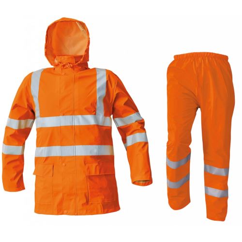 CERVA SIRET HI-VIS SET / Reflexný oblek do dažďa