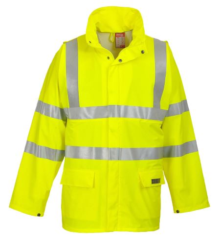 PORTWEST HI-VIS SEALTEX FR41 / Nehorľavá reflexná bunda do dažďa