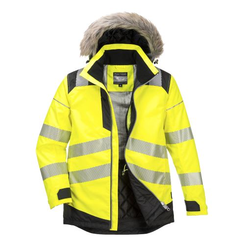 PORTWEST HI-VIS PW369 / Zimná reflexná bunda, vodeodolná