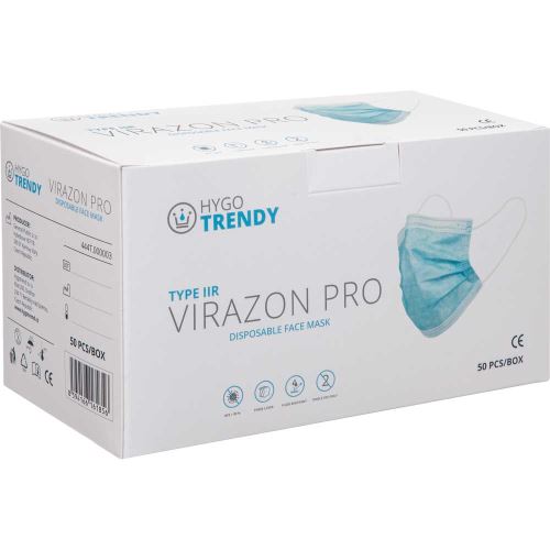 HYGOTRENDY VIRAZON PRO / Trojvrstvové jednorazové zdravotnícke rúška typu IIR (50 kusov/balenie)