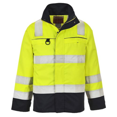 PORTWEST HI-VIS BIZFLAME MULTI-NORM FR61 / Nehorľavá reflexná bunda, antistatická