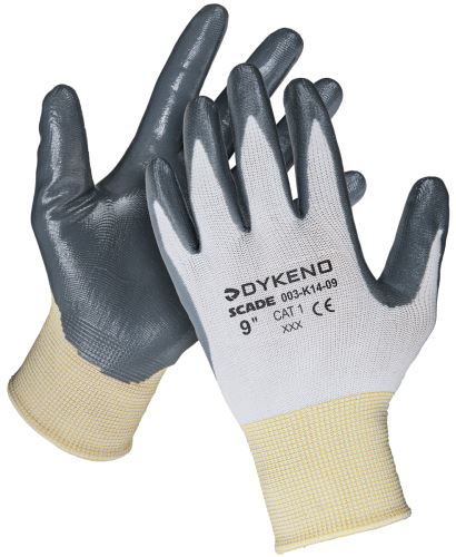 DYKENO SCADE 003-K14 / Povrstvené nylonové rukavice proti oleju