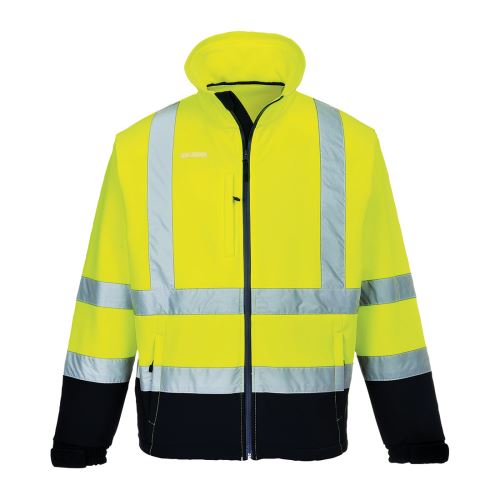 PORTWEST HI-VIS CONTRAST SOFTSHELL (3l) S425 / Reflexná softshelová bunda