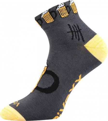 VoXX PIFF / Pánske bavlnené ponožky s motívom piva