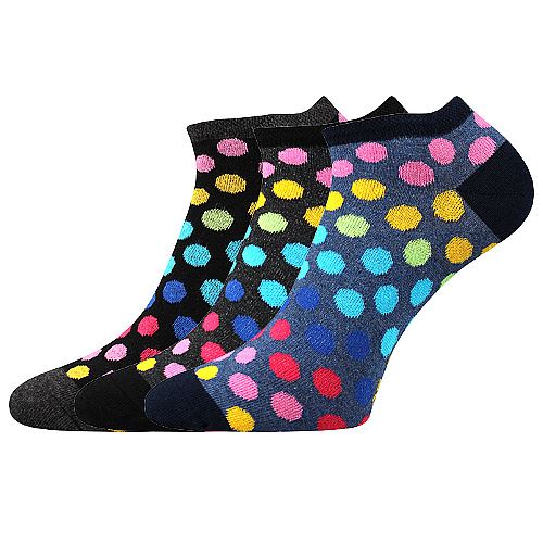 BOMA PIKI / Dámske bavlnené ponožky s bodkami