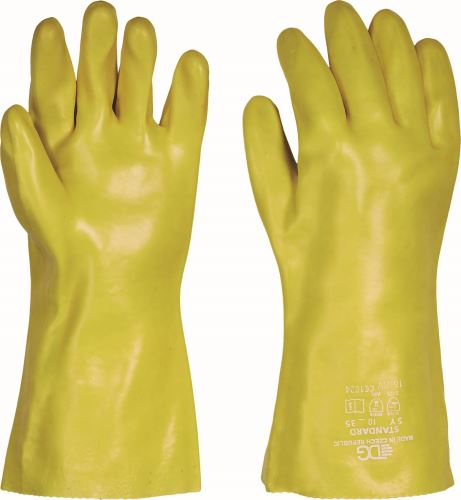 DG STANDARD 35 cm / Chemické rukavice máčané v PVC