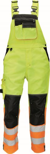 CERVA KNOXFIELD HI-VIS FL290 / Reflexné nohavice s trakmi