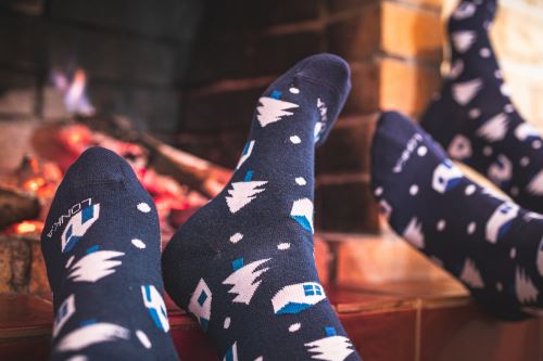 LONKA DAMERRYK / Detské vianočné ponožky, 3 páry