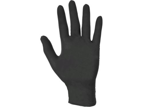 CXS STERN BLACK / Jednorazové rukavice, nitrilové, 100 ks v balení