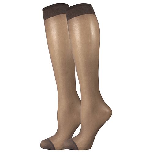 LADYB NYLON KNEE-SOCKS 20 DEN / Dámske podkolienky, nesťahujúce lem, 2 páry