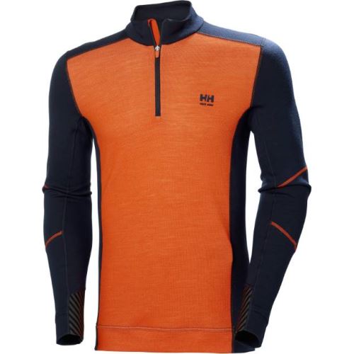 HELLY HANSEN LIFA 75107 / Pánske funkčné tričko s 1/4 zipsom z merino vlny