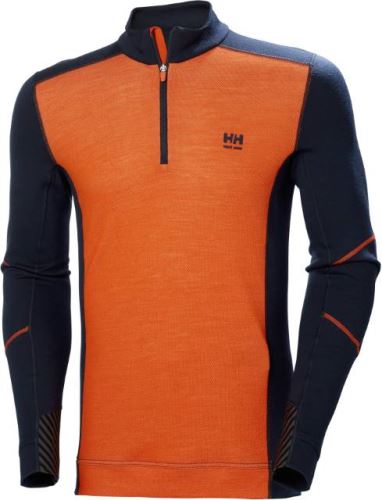 HELLY HANSEN LIFA 75107 / Pánske funkčné tričko s 1/4 zipsom z merino vlny