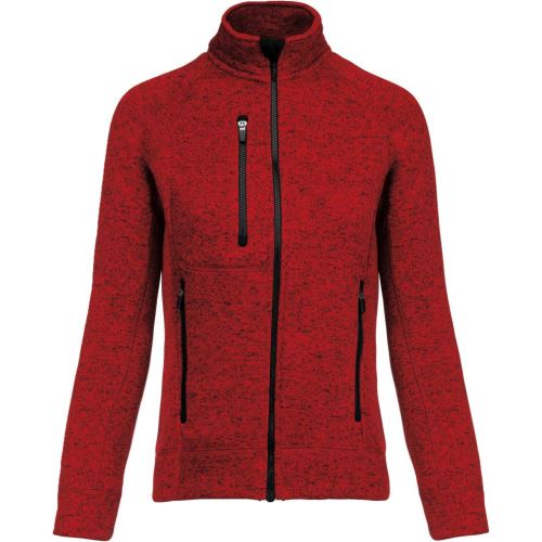 KARIBAN VINTAGE FULL ZIP HEATHER JACKET K9107 / Dámska mikinová bunda