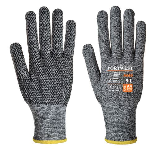 PORTWEST SABRE-DOT A640 / Protiporezové úpletové rukavice, úroveň D