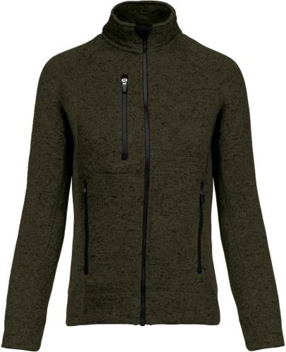 KARIBAN VINTAGE FULL ZIP HEATHER JACKET K9107 / Dámska mikinová bunda