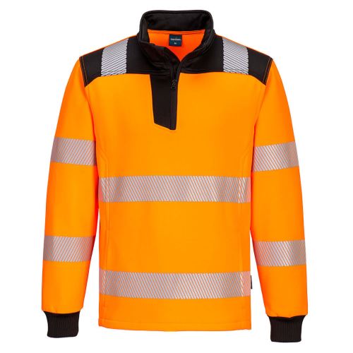 PORTWEST HI-VIS PW326 / Reflexná mikina, 1/4 zips