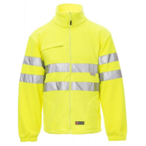 PAYPER LIGHT FLUO 000344-0069 / Fleece mikina s reflexnými pruhmi 3M