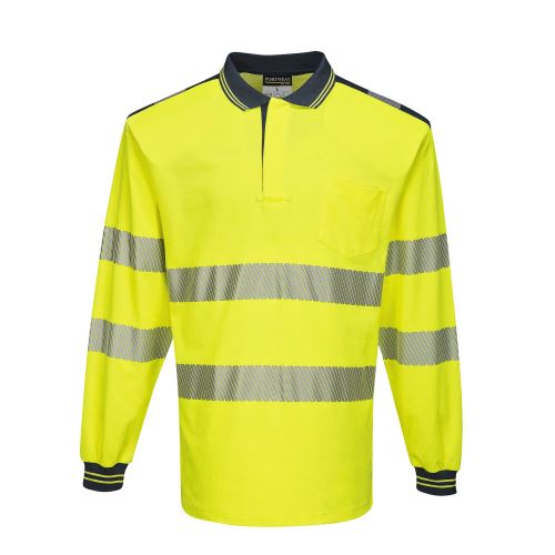 PORTWEST HI-VIS PW3 T184 / Reflexná polokošeľa, dl. rukáv