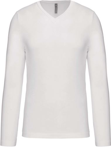 KARIBAN VINTAGE V-NECK K358 / Pánske tričko s dlhým rukávom