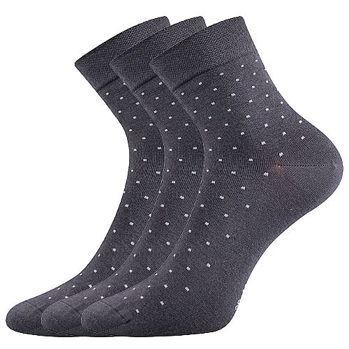 LONKA FIONA / Dámske elegantné ponožky s bodkami, 3 páry