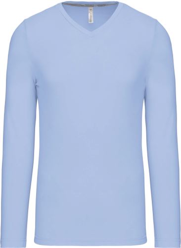 KARIBAN VINTAGE V-NECK K358 / Pánske tričko s dlhým rukávom