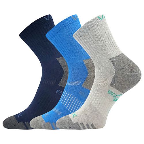 VoXX BOAZIK / Detské športové ponožky z BIO bavlny, 3 páry