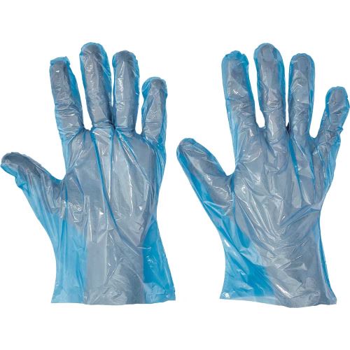 CERVA DUCK BLUE / Jednorazové polyetylénové rukavice