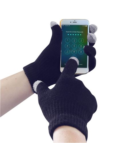 Pletené rukavice Touchscreen