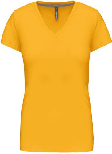 KARIBAN VINTAGE V-NECK K381 / Dámske tričko s krátkym rukávom