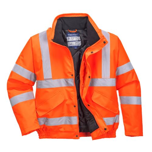 PORTWEST HI-VIS BOMBER S463 / Zateplený reflexný bomber