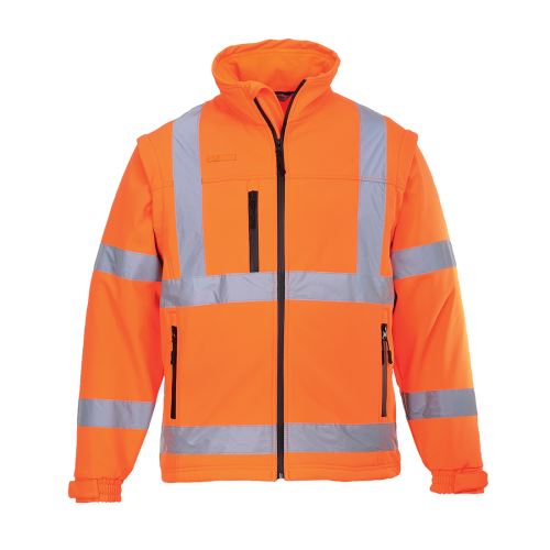 PORTWEST HI-VIS S428 / Reflexná softshelová bunda (3L) 2v1