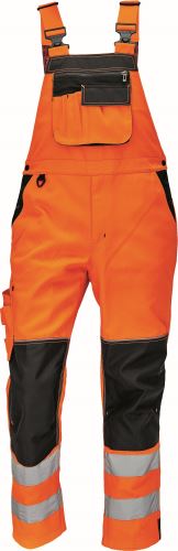 CERVA KNOXFIELD HI-VIS FL290 / Reflexné nohavice s trakmi