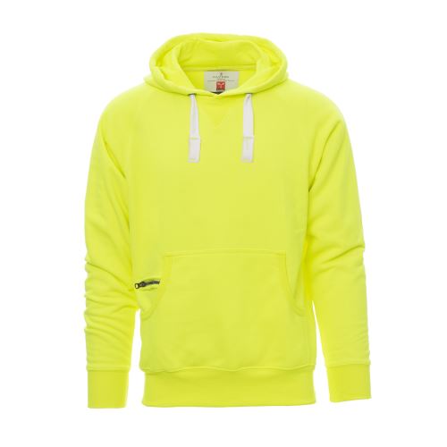 PAYPER ATLANTA+ FLUO 000019-P079 / Pánska fleece mikina s kapucňou