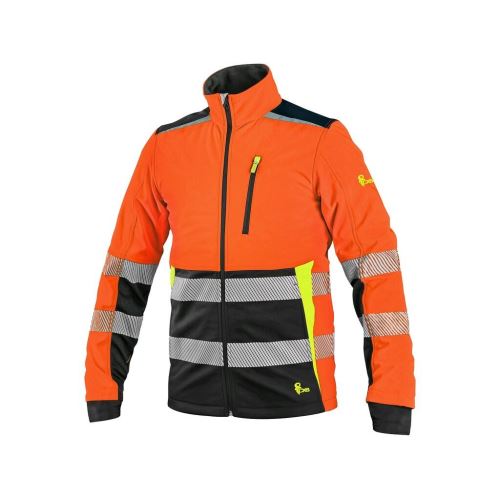 CXS BENSON / Pánska výstražná bunda softshell