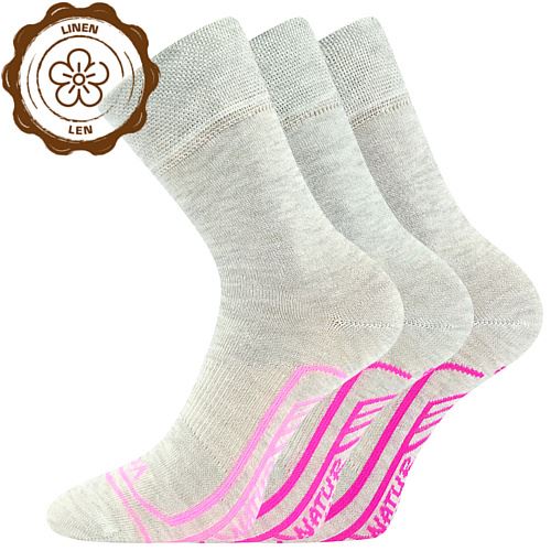 LONKA LINEMULIK / Detské ponožky z chladivého ľanu