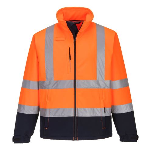 PORTWEST HI-VIS CONTRAST SOFTSHELL (3l) S425 / Reflexná softshelová bunda