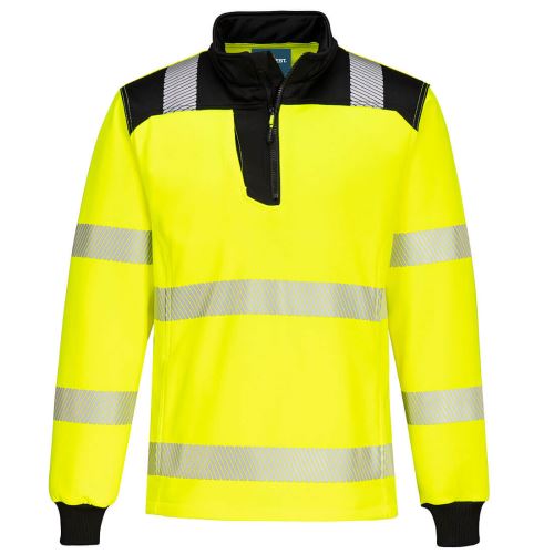 PORTWEST HI-VIS PW326 / Reflexná mikina, 1/4 zips