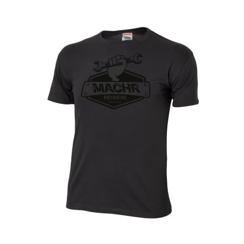 BENNON MACHR TOOL T-SHIRT BLACK / Bavlnené tričko s krátkym rukávom