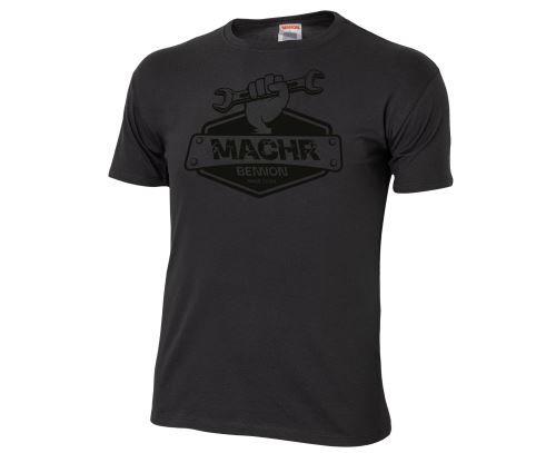 BENNON MACHR TOOL T-SHIRT BLACK / Bavlnené tričko s krátkym rukávom