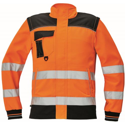 CERVA KNOXFIELD HI-VIS / Pracovná reflexná bunda 2v1 so stojačikom