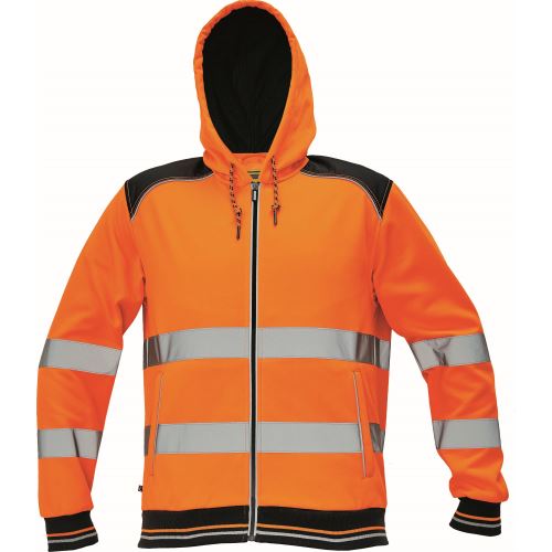 CERVA KNOXFIELD HI-VIS / Reflexná mikina s kapucňou