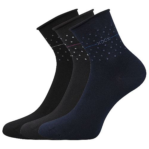 LONKA FLOWI / Dámske letné ponožky s decentným vzorom