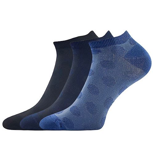 LONKA JASMINA / Dámske tenké bodkované ponožky, 3 páry