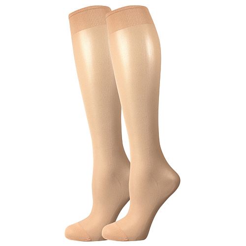 LADYB NYLON KNEE-SOCKS 20 DEN / Dámske podkolienky, nesťahujúce lem, 2 páry