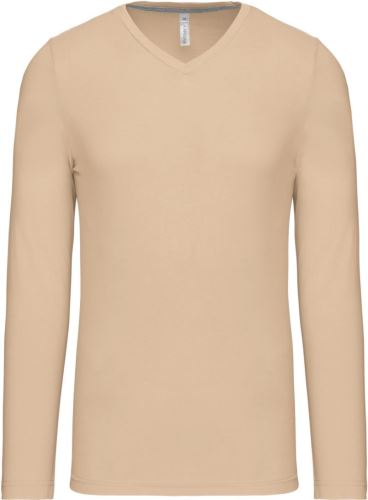 KARIBAN VINTAGE V-NECK K358 / Pánske tričko s dlhým rukávom