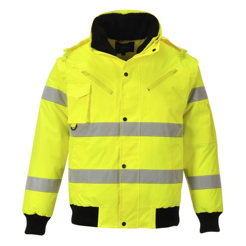 PORTWEST HI-VIS BOMBER 3V1 C467 / Zateplený reflexný bomber 3v1