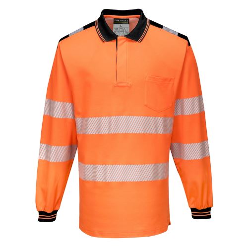 PORTWEST HI-VIS PW3 T184 / Reflexná polokošeľa, dl. rukáv